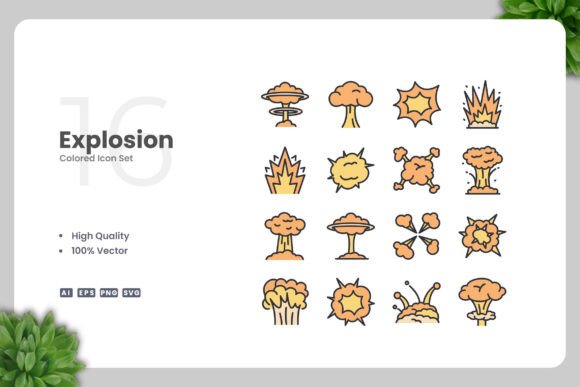 Explosion Color Icons: A Designer's Review for Embroidery
