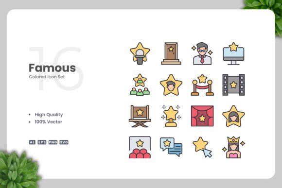 Famous Color Icons: Graphics for Selling