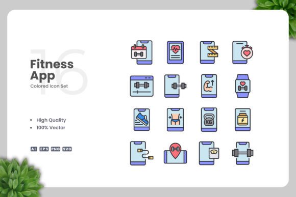 Fitness App Color Icons: A Designer's Stitch Review