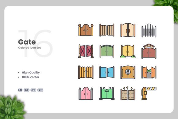 Gate Colored Icons: Graphics for Crafters