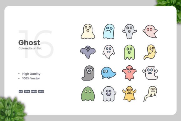 Ghost Colored Icons: Graphics for Modern Digital Shops