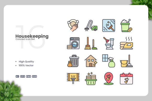 Housekeeping Colored Icons: A Designer's Stitch Review