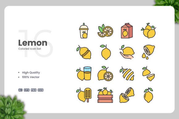 Lemon Colored Icon: Fresh Graphics and Icons for Blogs