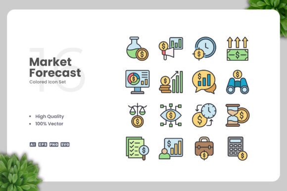 Market Forecast Icons: Clean Graphics for Modern Blogs