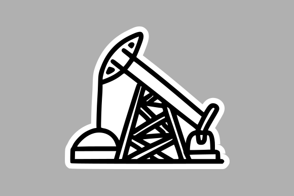 Rustic Land Drilling Rig: Graphics & Illustrations