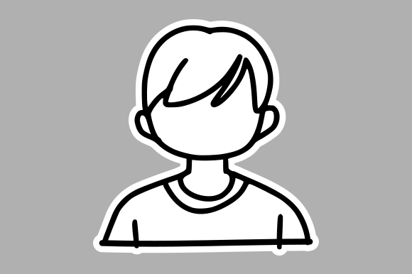 Simple Faceless Cartoon Avatar: Graphics & Illustrations
