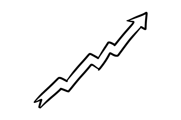 Upward Arrow Graphics & Illustrations for Growth